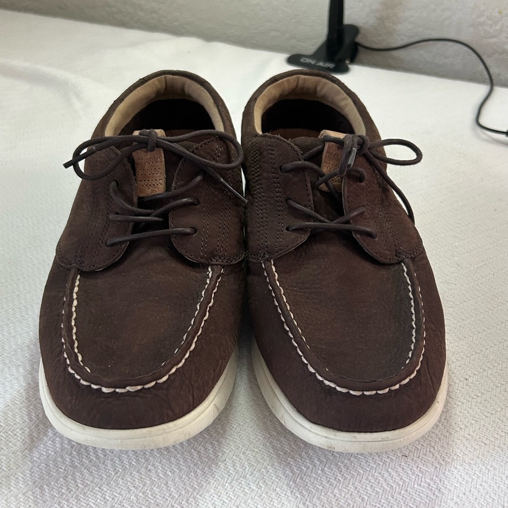 Sperry Brown Loafers with Suede Upper and Moccasin Design